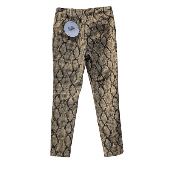 NWT  PRINCESS POLLY Kiesha snakeskin skinny ankle high rise pants   Sz 2 - Picture 2 of 11